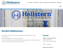 Tablet Screenshot of hellstern-zahntechnik.de